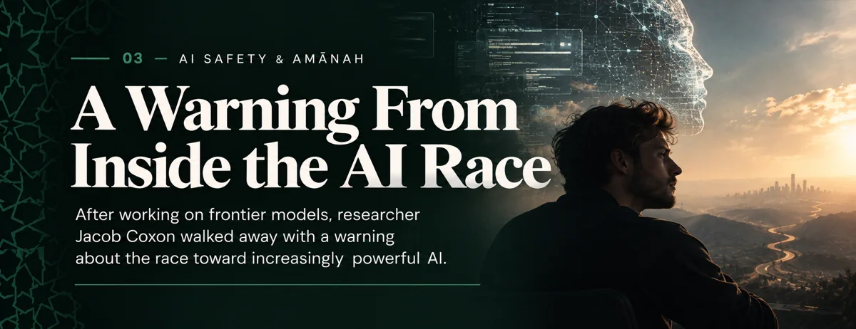A Warning From Inside the AI Race: after working on frontier models, researcher Jacob Coxon walked away with a warning